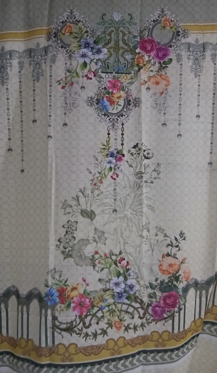 ORIENT 3pc embroidered karandi suit
