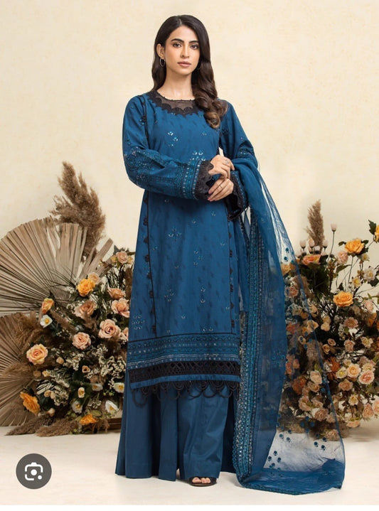EDENROBE festive 2pc embroidered suit